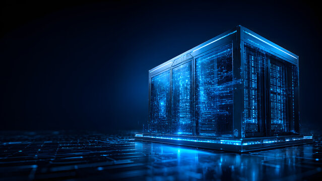 Abstract AI and machine learning concept background with luminous neural network structures, symbolizing deep learning, smart technology, and advanced digital intelligence in a modern futuristic st
