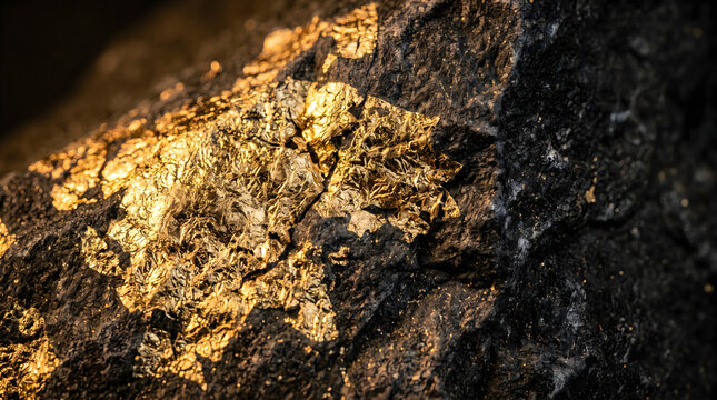 Luxury Gold Rock Texture Background. metallic, mineral, abstract