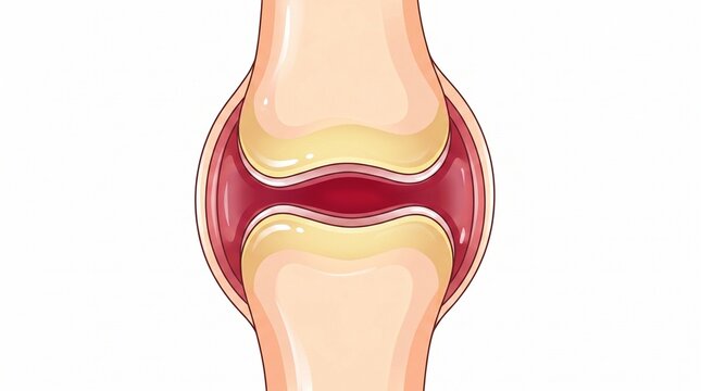 Human Knee Joint Anatomy Illustration