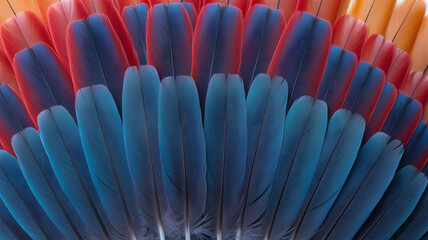 Obraz premium Colorful abstract flower petals in a vibrant radial pattern