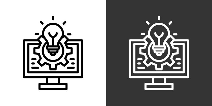 Functional Black And White Multiple Style Icon Set Collection Pack Vector Illustration 