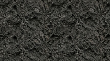 Fototapeta premium Dark Grey Rough Stone Texture, Natural Rock Surface Background, Grungy Jagged Mountain Facade, Abstract Geological Pattern for Design