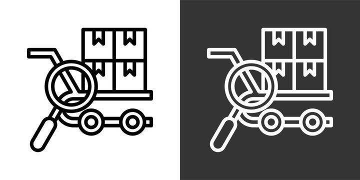 Sourcing Black And White Multiple Style Icon Set Collection Pack Vector Illustration 