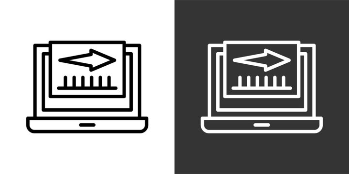 Average Black And White Multiple Style Icon Set Collection Pack Vector Illustration 