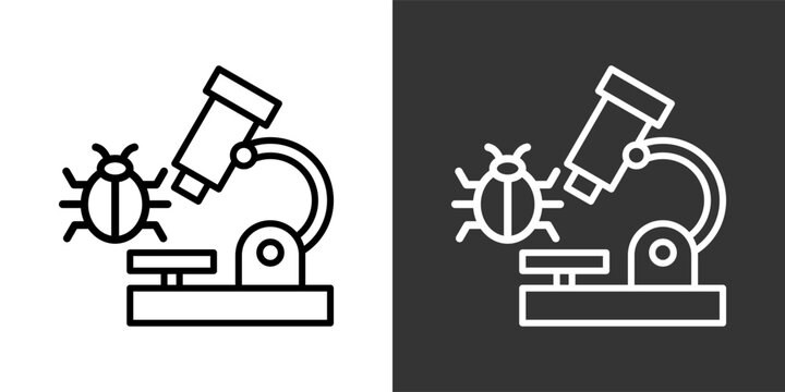Research Black And White Multiple Style Icon Set Collection Pack Vector Illustration 