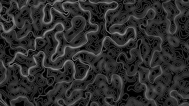 Topographic map background concept. Topo contour map. Rendering abstract illustration. 