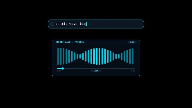 Background animation with futuristic neon design, ideal for software interfaces, audio visualizers, cosmic themes, and techrelated projects.