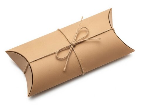 A brown paper gift bag tied with a string, perfect for eco-friendly packaging
