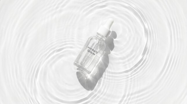 Skincare dropper bottles with natural water ripple aesthetics are one of the most consistently downloaded visual trends in the health, beauty, and organic wellness sectors.