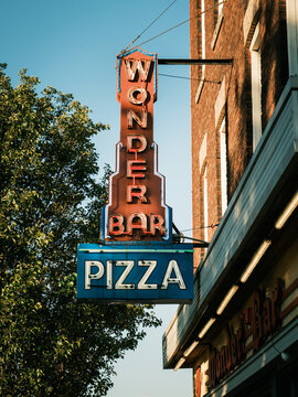Wonder Bar vintage sign, Worcester, Massachusetts