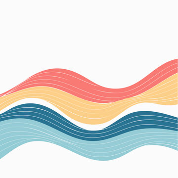Abstract Wavy Lines Background