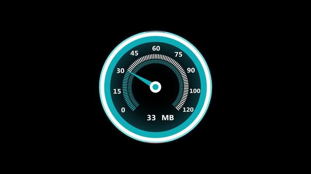 Technology speedometer animation. Performance Racing Car Dashboard.