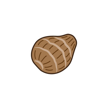 シンプルかわいい里芋のベクターイラスト／Simple and cute vector illustration of taro