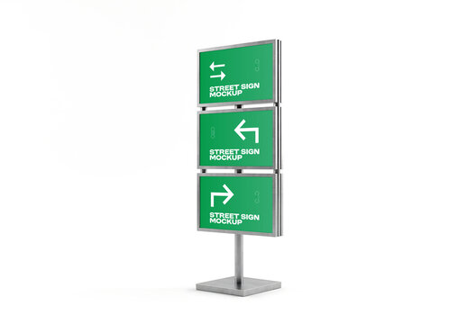 Road Direction Mockup