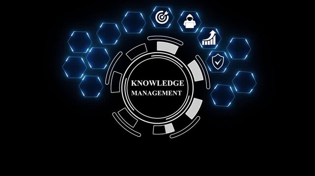 Knowledge Management, Internet and network concept. Coaching mentoring education business training development.4k motion 4k animation video..