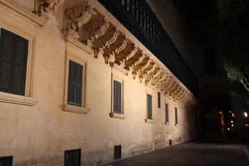 old stone palace (great master's palace) in valletta in malta © frdric