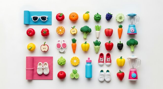 Colorful childrens building blocks with letters and numbers.