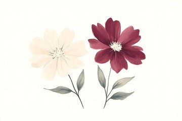 Obraz premium Delicate floral illustration