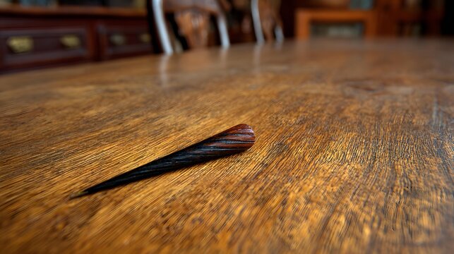 with one closed notebook placed precisely in center on clean desk