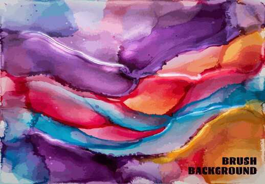 Abstract Watercolor Brush Stroke Background