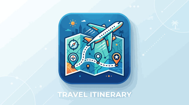 Blue screen mobile phone vector illustration icon representing smartphone communication technology concept