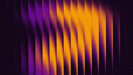 Abstract grainy gradient background with vertical lines pattern. Purple and orange retro neon wave texture for poster, banner, and digital wallpaper design. © Arthapicture