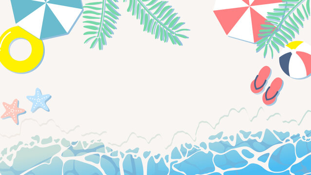 夏らしいきれいな海の背景素材