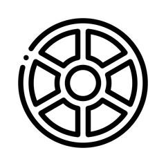 Obraz premium color wheel line icon