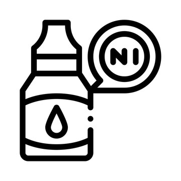nicotine line icon