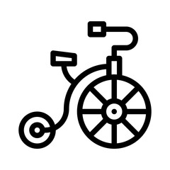 unicycle line icon © notivestudios