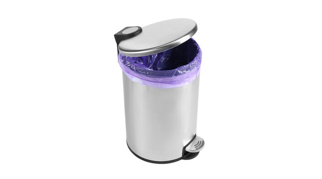 pedal trash bin, pedal bin, step trash can, step bin, waste bin, pedal trash bin png, pedal bin png,   ,isolated on transparent background