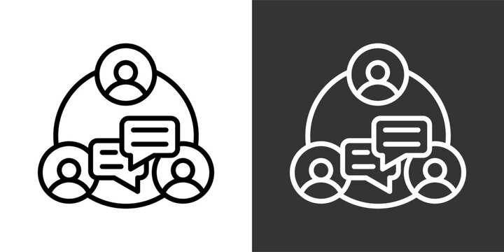 Engagement Black And White Multiple Style Icon Set Collection Pack Vector Illustration 