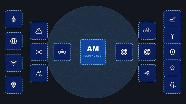 Global Business Network and Data Connectivity Interface Design