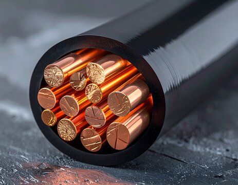 High voltage power smart grid cable cross section