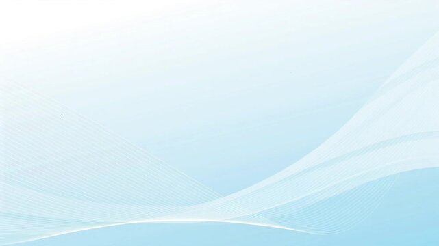 Abstract blue background featuring elegant white flowing lines creating a gentle wave motion for a modern corporate presentation