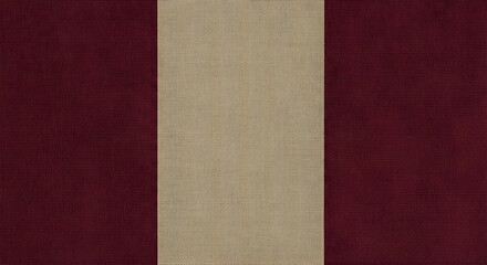 Fototapeta premium A close-up view of a red and beige striped fabric texture