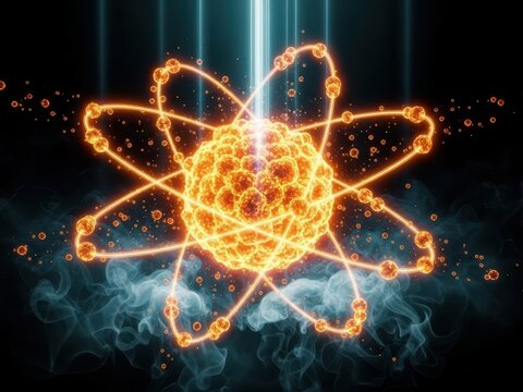 Illuminated atomic structure