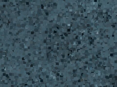 Seamless background pattern composed of tiny dark blue and gray square mosaic tiles, abstract pixelated surface texture.