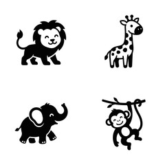 Fototapeta premium Black and white monkey hanging upside down.