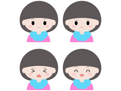 ぱっつん前髪の女の子