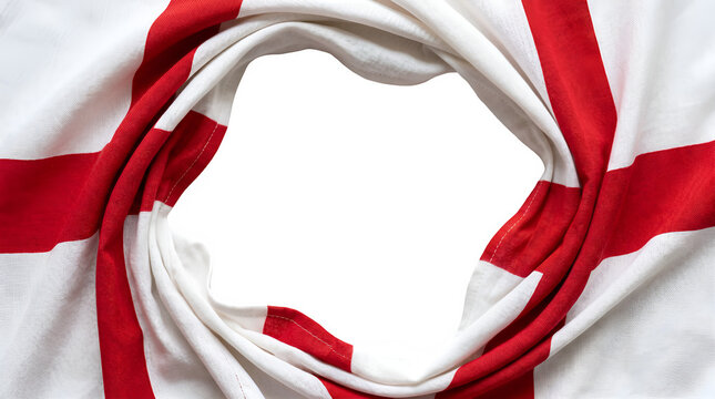 Swirl England flag border on transparent background Concept for international relations, political tension, war, sanctions, diplomacy, global crisis news, soccer ball concept and certificate   