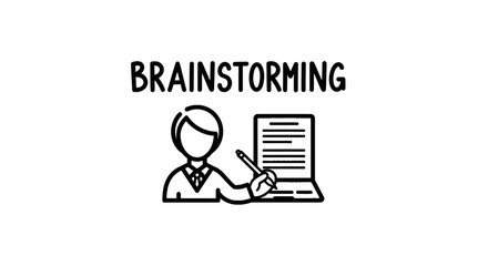 Fototapeta premium Professional person writing notes during brainstorming session