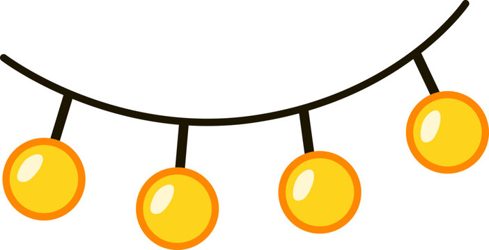  string light, light bulb illustration, light bulb icon, light bulb icon,