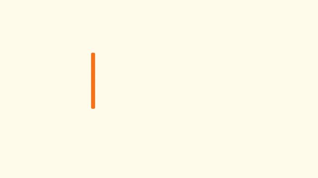 Kinetic typography sequence of Live Love Learn with warm orange typing cursor and hand-drawn heart on cream background