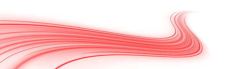 Dynamic racing track vector with bright energy streaks and flowing curves. Strong forward motion creates high speed impact. Graphic illustration png © megasuperman