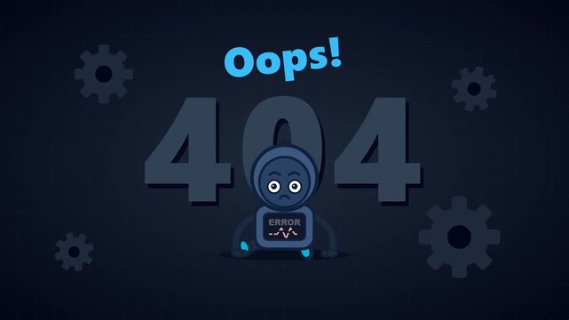 404 Error Page Not Found Mascot