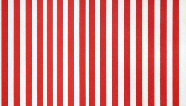 Red and white vertical stripes creates a bold, repeating pattern