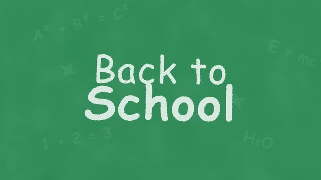Back To School Chalk Doodle