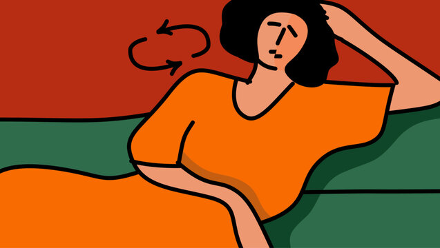 Coordination problem, color vector illustration