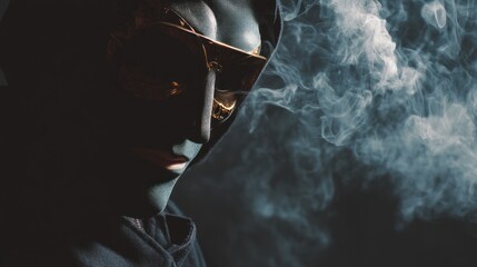 Naklejka premium Mysterious figure